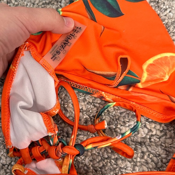 Zaful Orange Blossom Print Bikini Set - Picture 8 of 12